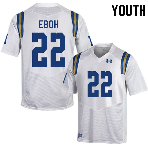 Youth #22 Obi Eboh UCLA Bruins College Football Jerseys Sale-White - Click Image to Close